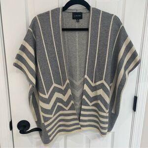 La Fee Verte Anthropologie Gray Hudsen Open Poncho Cardigan Women’s Size XS
